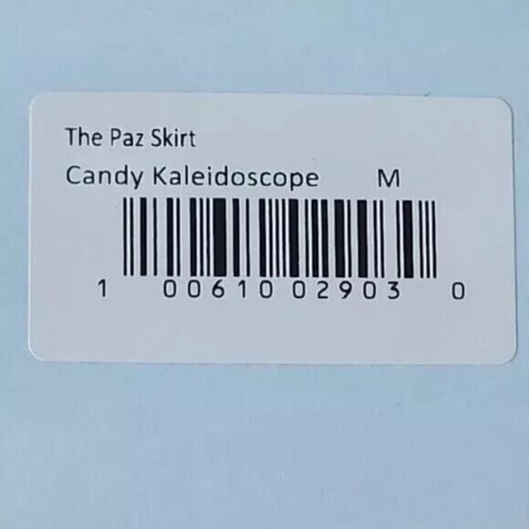 2/$50 Hill House The Paz Mini Skirt Candy Kaleidoscope Size M - Picture 7 of 8
